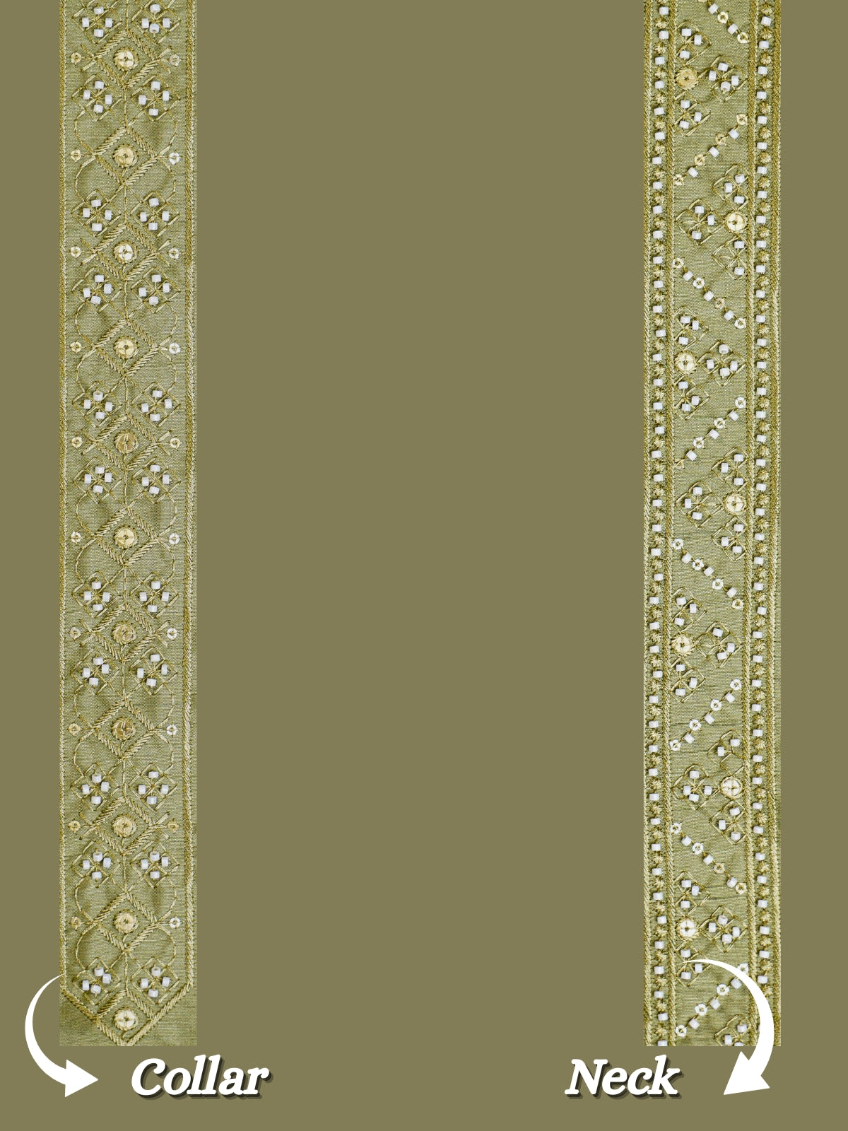 The Riwaayat – Unstitched Olive Green Nehru Jacket Fabric for Men 12116