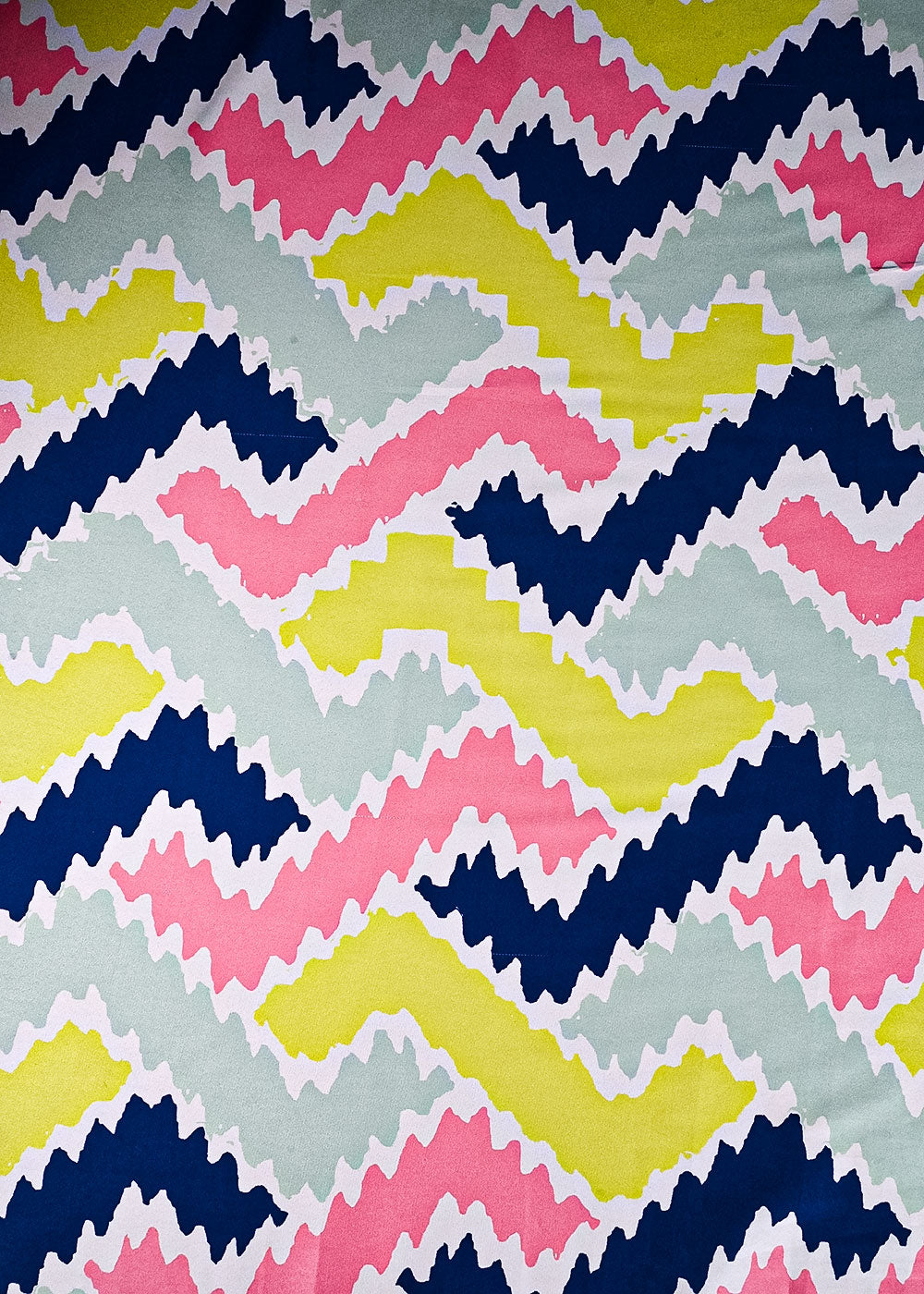 Multi Colour Armani Satin Fabric With All Over Abstarct Print 8121
