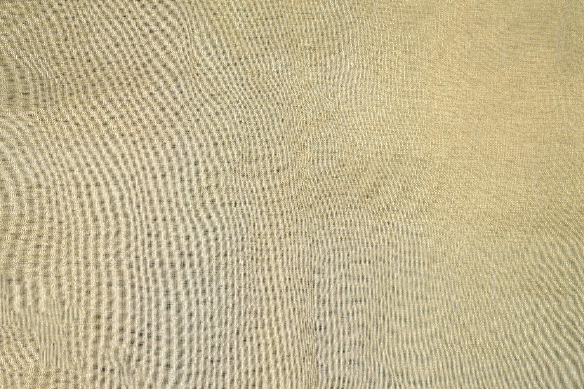 Light golden coloured tissue fabric with shimmer