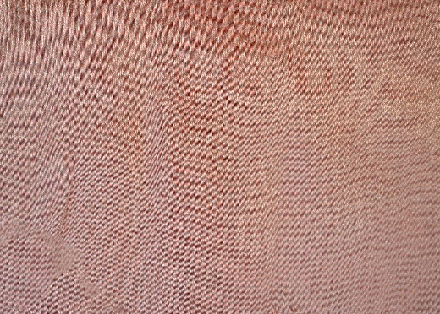 Peach coloured tissue fabric with silver shimmer