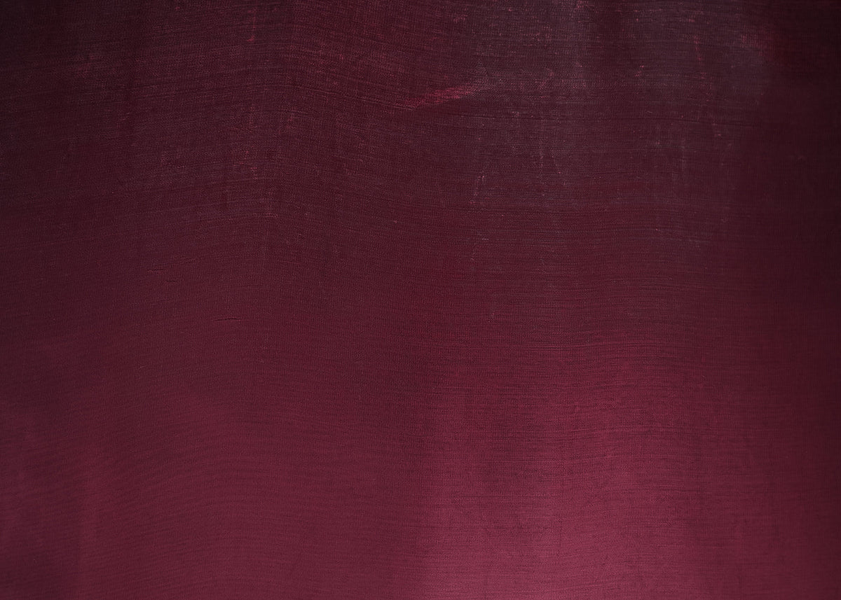 Dark Maroon Colored Organza Satin Fabric 8874(101)