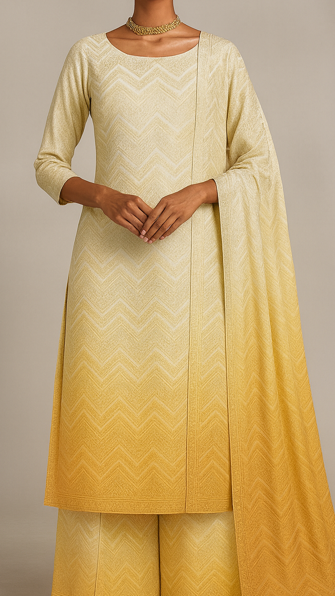 White Silk Fabric With Allover Zari Handloom 16218