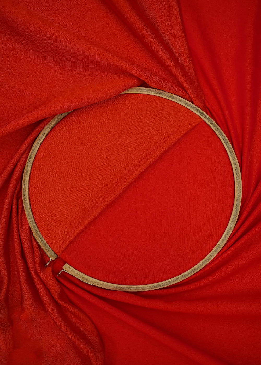 Red-coloured-barfi-silk-fabric-| -9248(2)-tilt-view