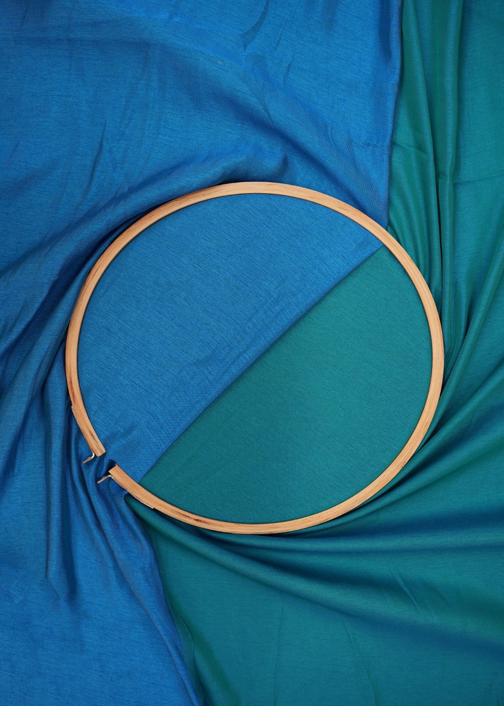 Turquiose-coloured-barfi-silk-fabric-| -9248(7)-close-view