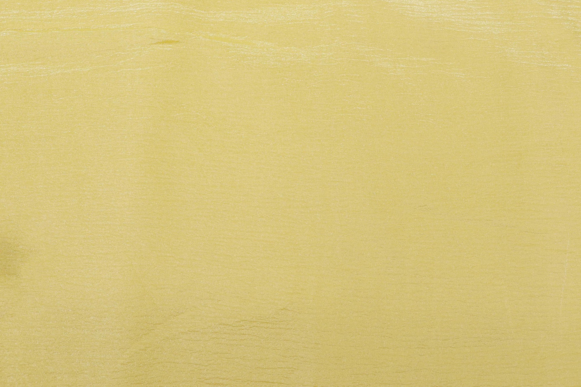 Lemon yellow coloured crushed tissue organza fabric