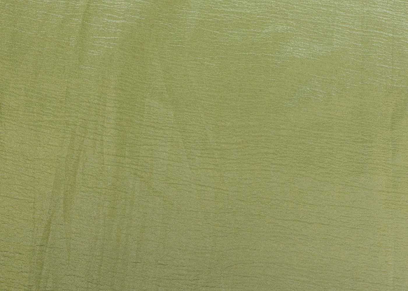 Mehendi green coloured crushed tissue organza fabric