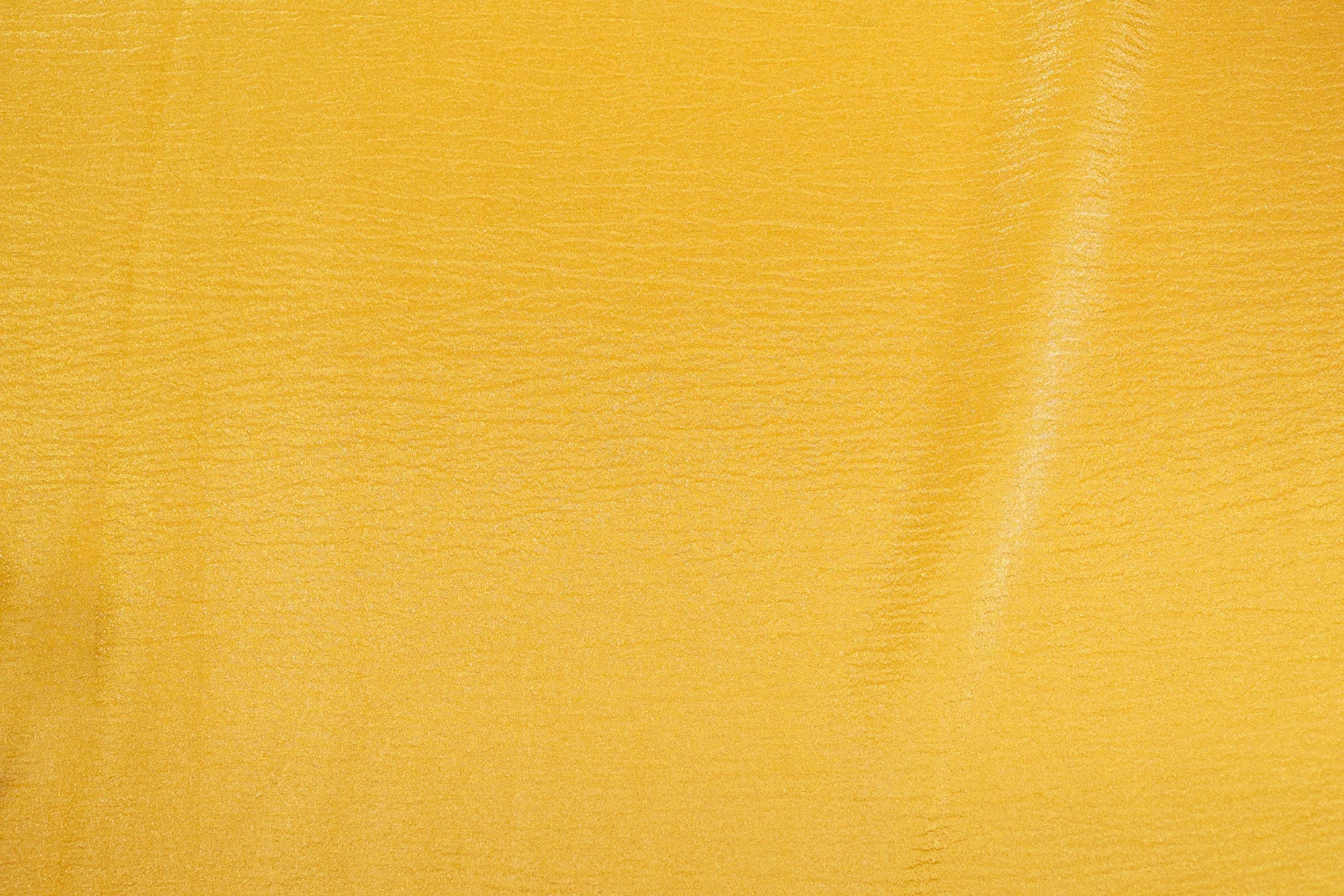 Mustard yellow coloured crushed tissue organza fabric
