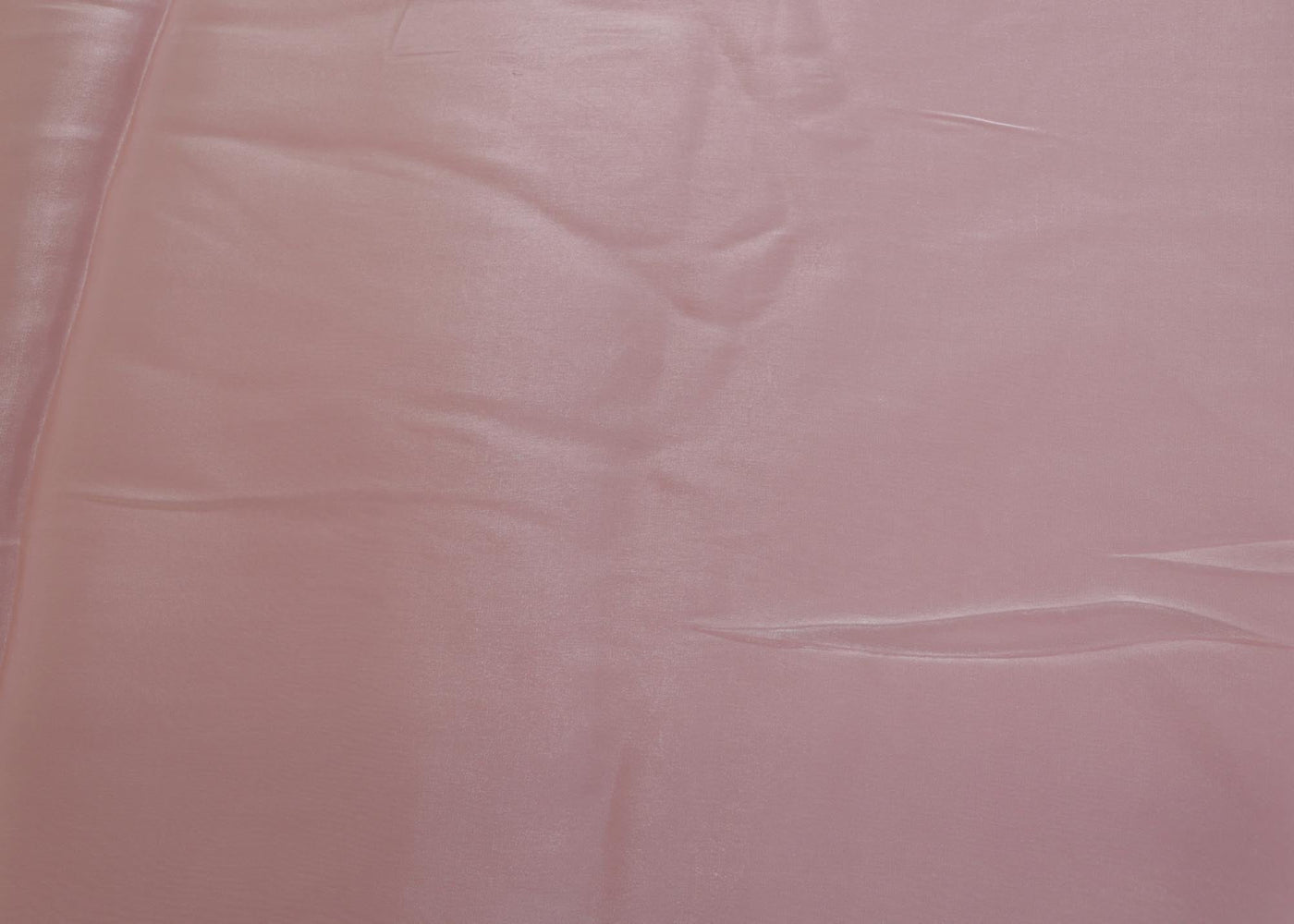 Pearl pink coloured Organza Satin plain fabric