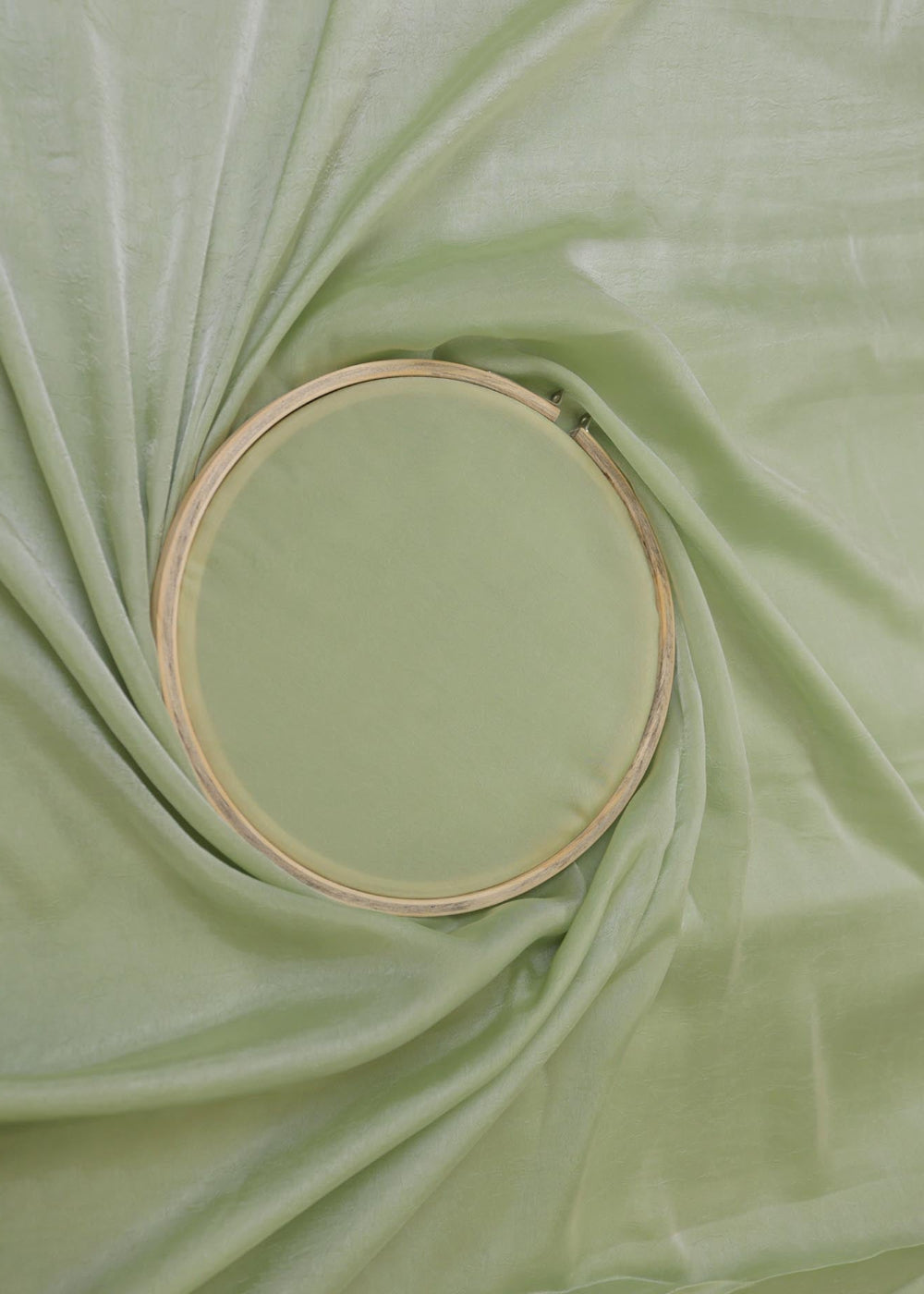 Pista-green-coloured-silk-crushed-texture-fabric-| -9271(10)