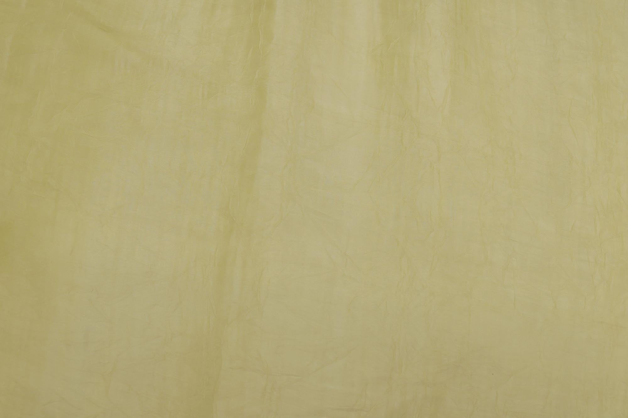 Lemon coloured silk crushed texture fabric