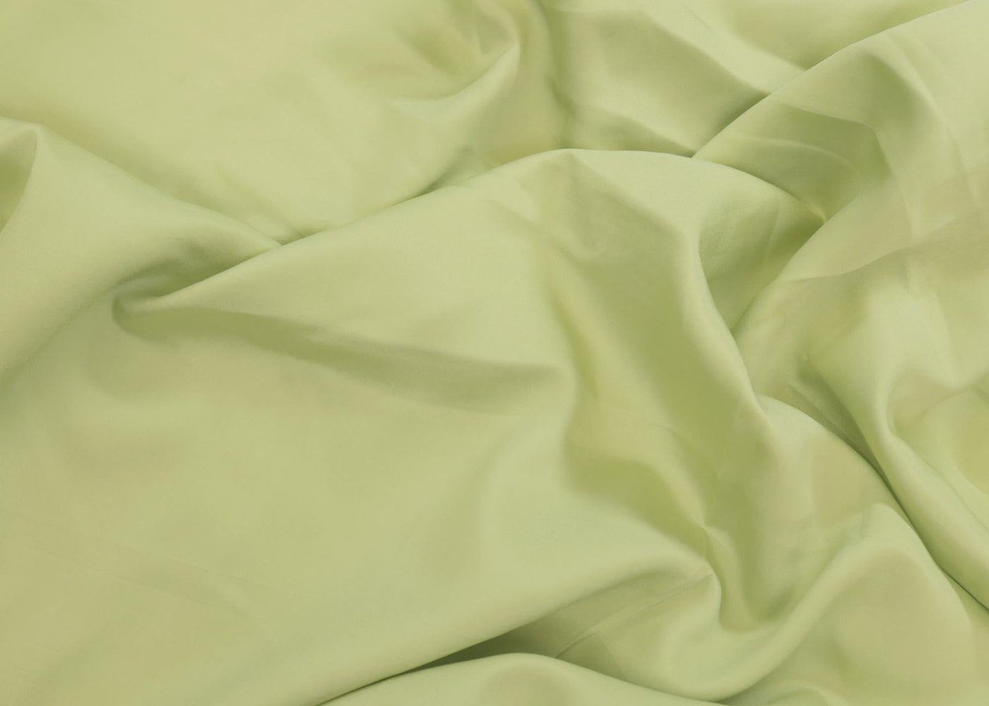 Pista green coloured habutai silk fabric