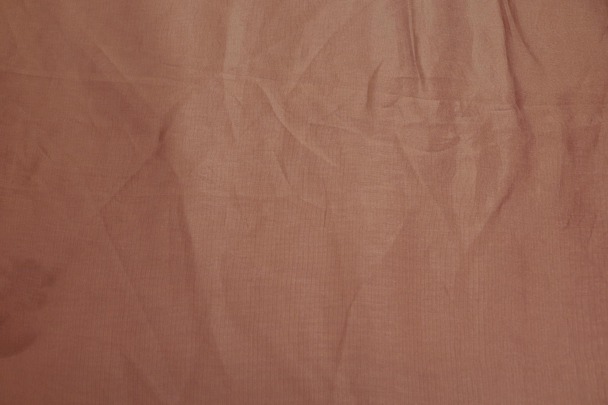 Pink coloured Soft tissue tissue fabric with gold shimmer