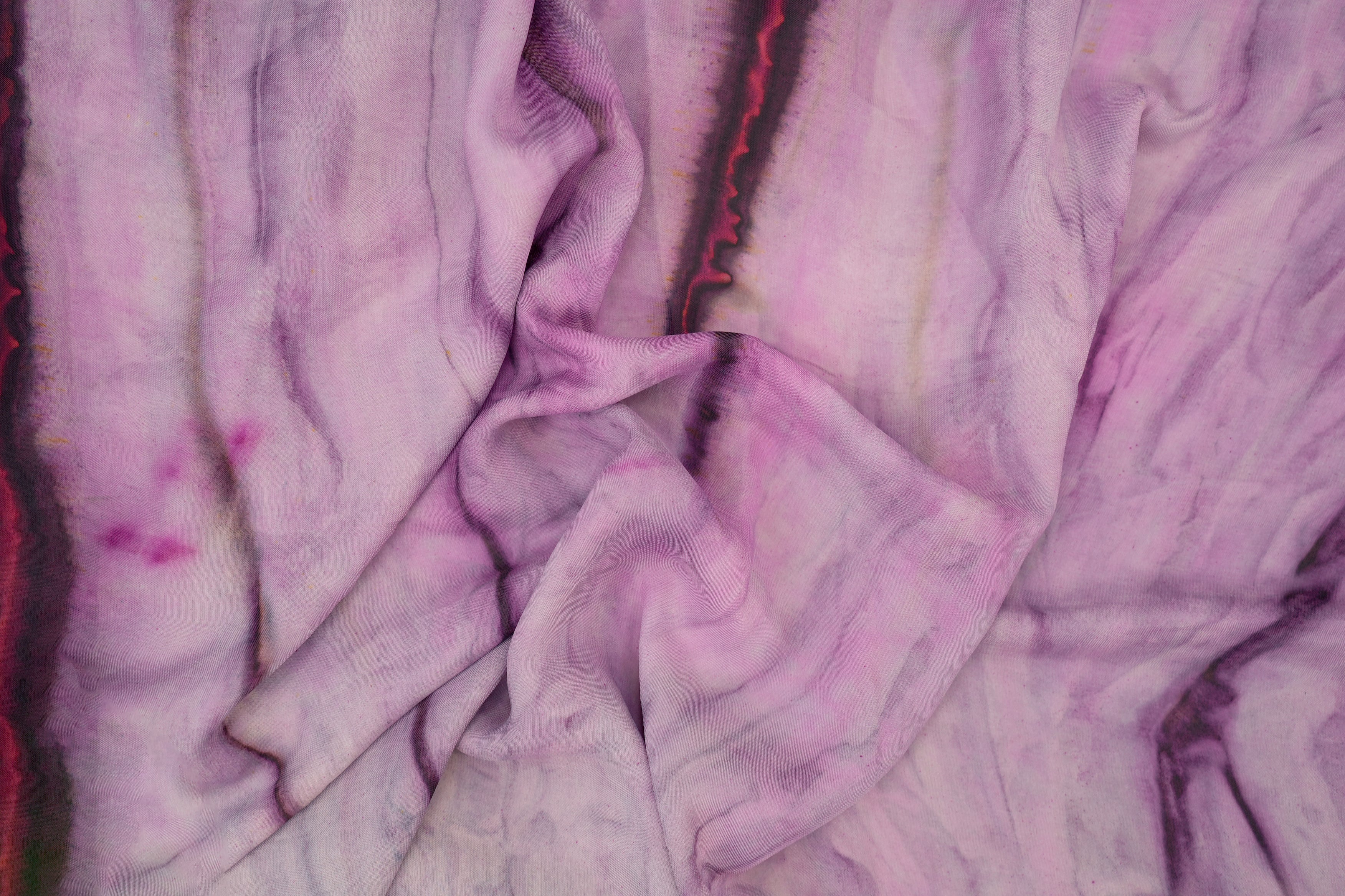 Lavender colored soft suede texture fabric
