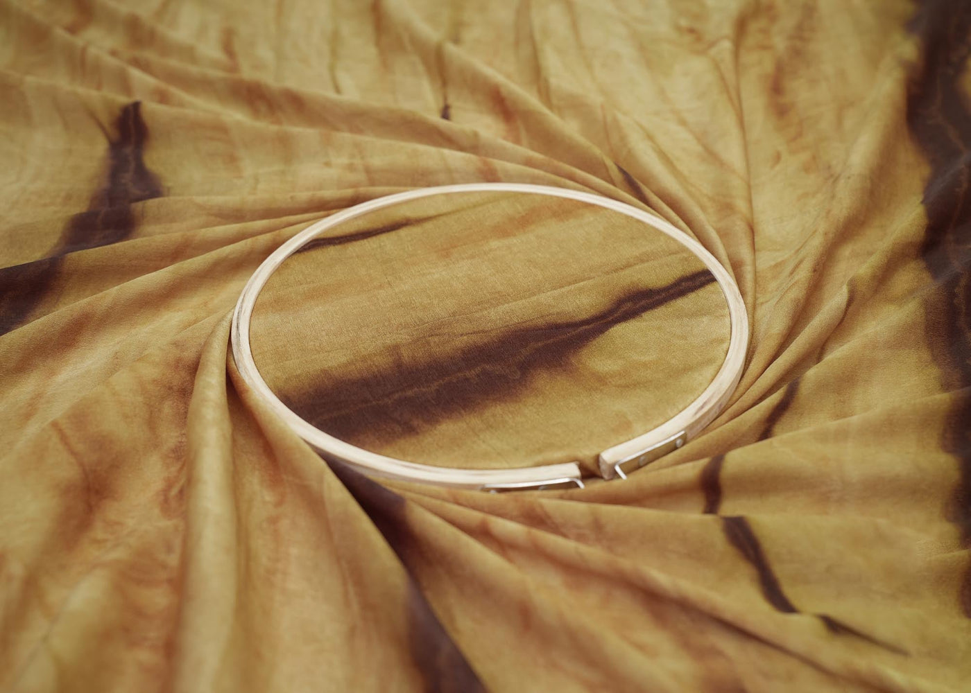 Mustard coloured soft suede texture - Paras Gallery Fabrics