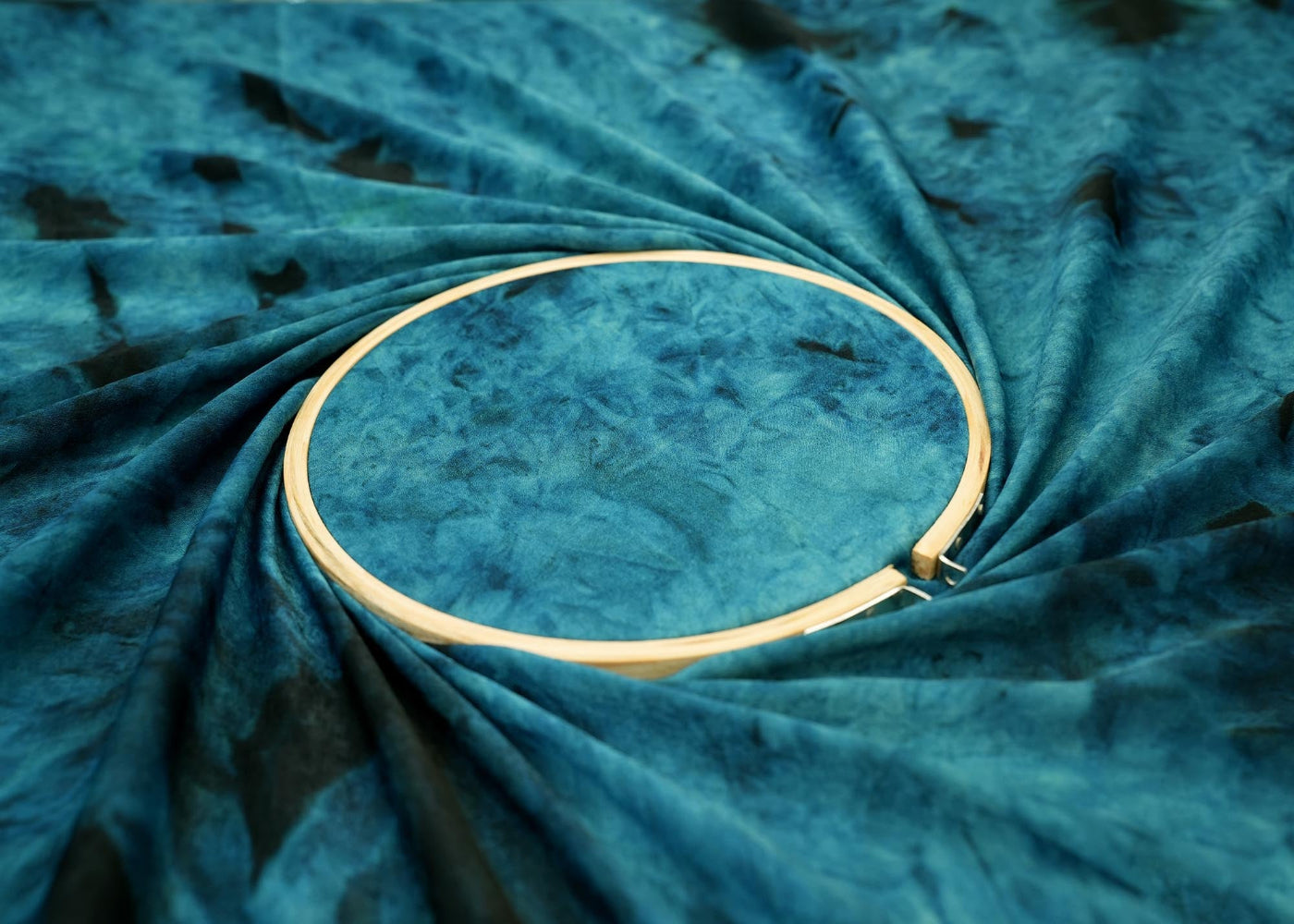 Firozi coloured soft suede texture - Paras Gallery Fabrics