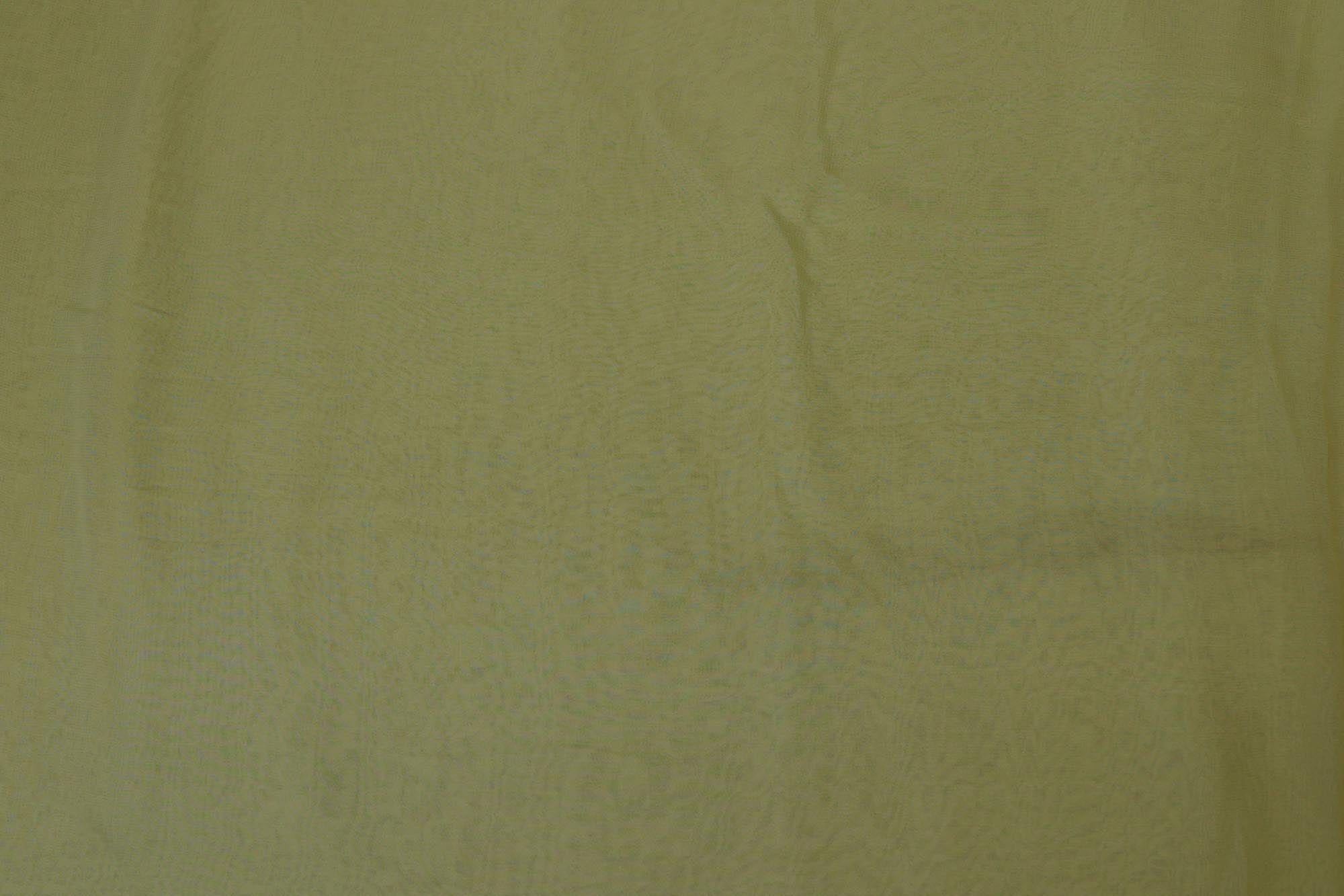 Light Olive plain georgette fabric