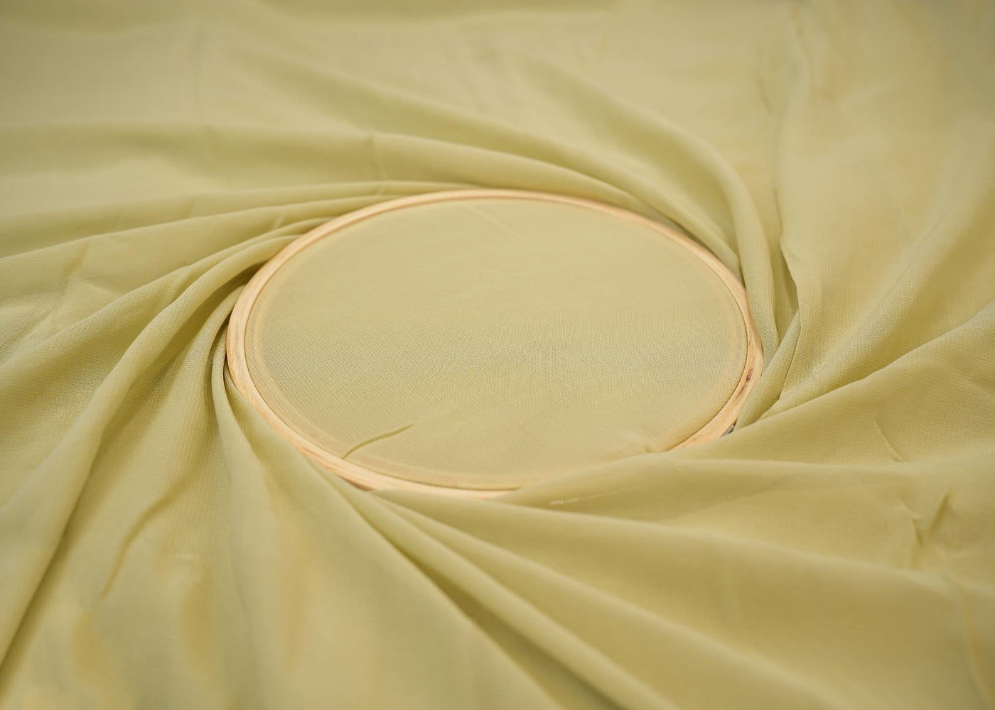 Mint green plain georgette fabric- Paras Gallery Fabrics