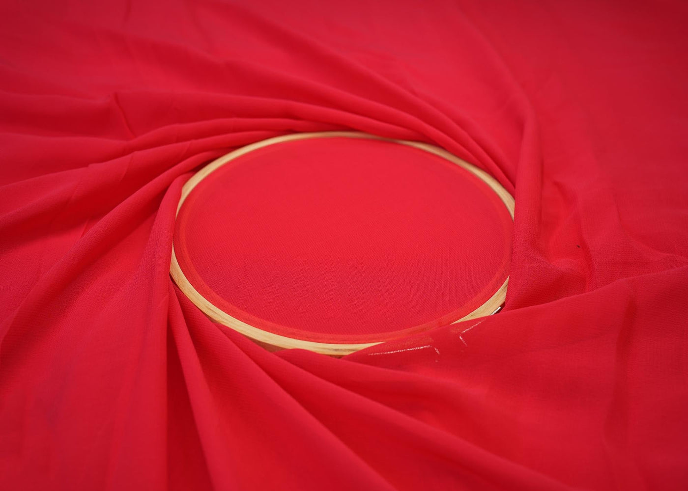 Fushia pink plain georgette fabric