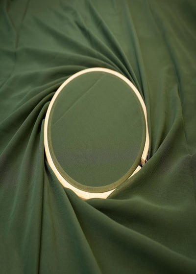 Hunter Green Plain Georgette Fabric 9293(31)