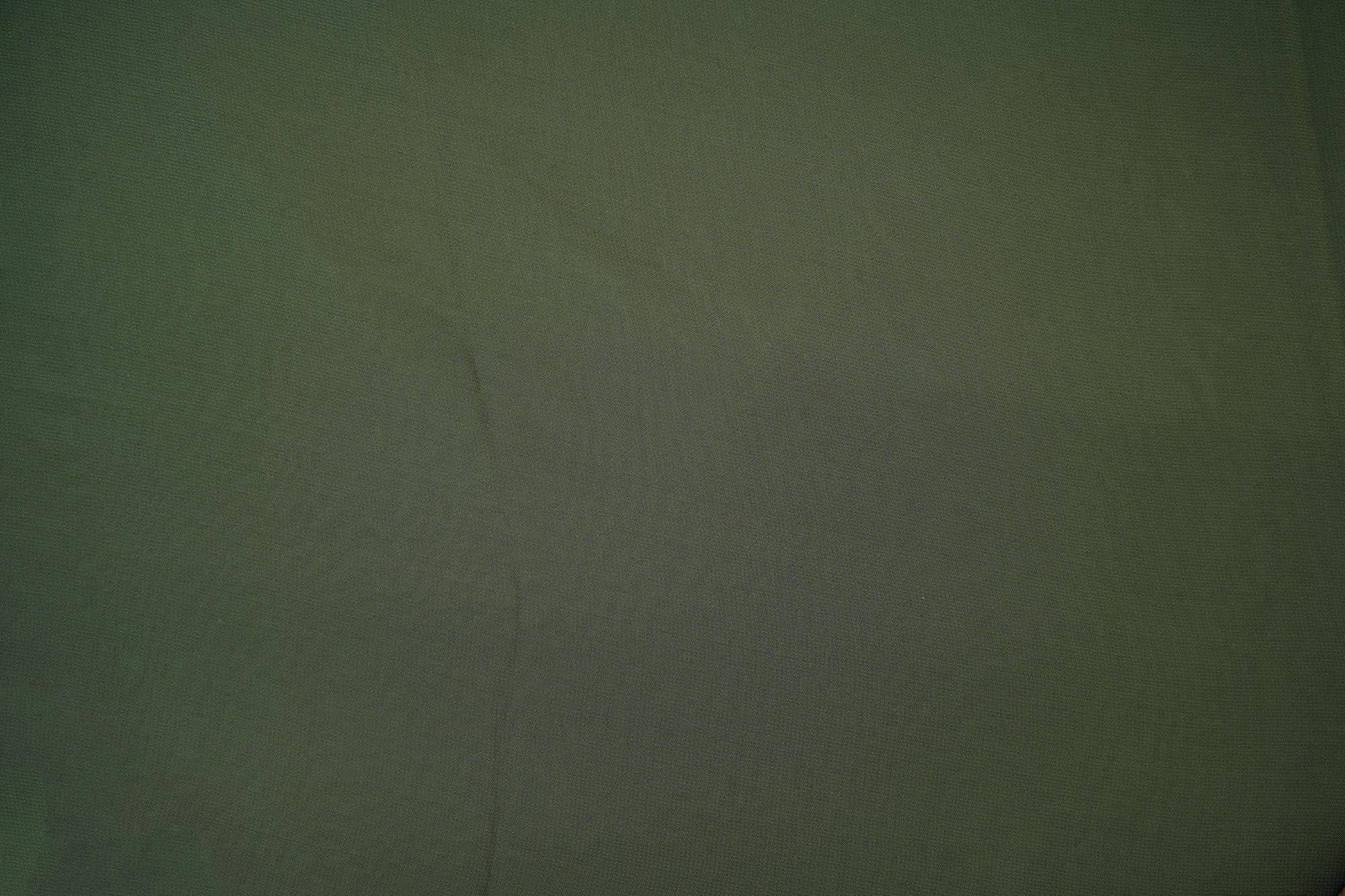 Hunter green plain georgette fabric