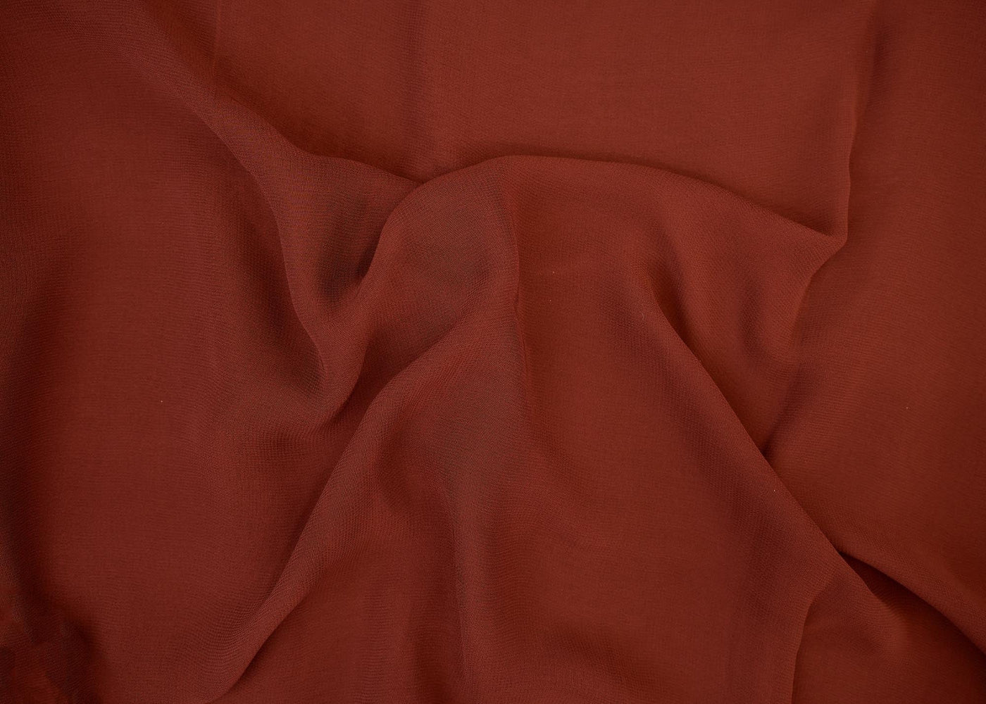 Brown plain georgette fabric