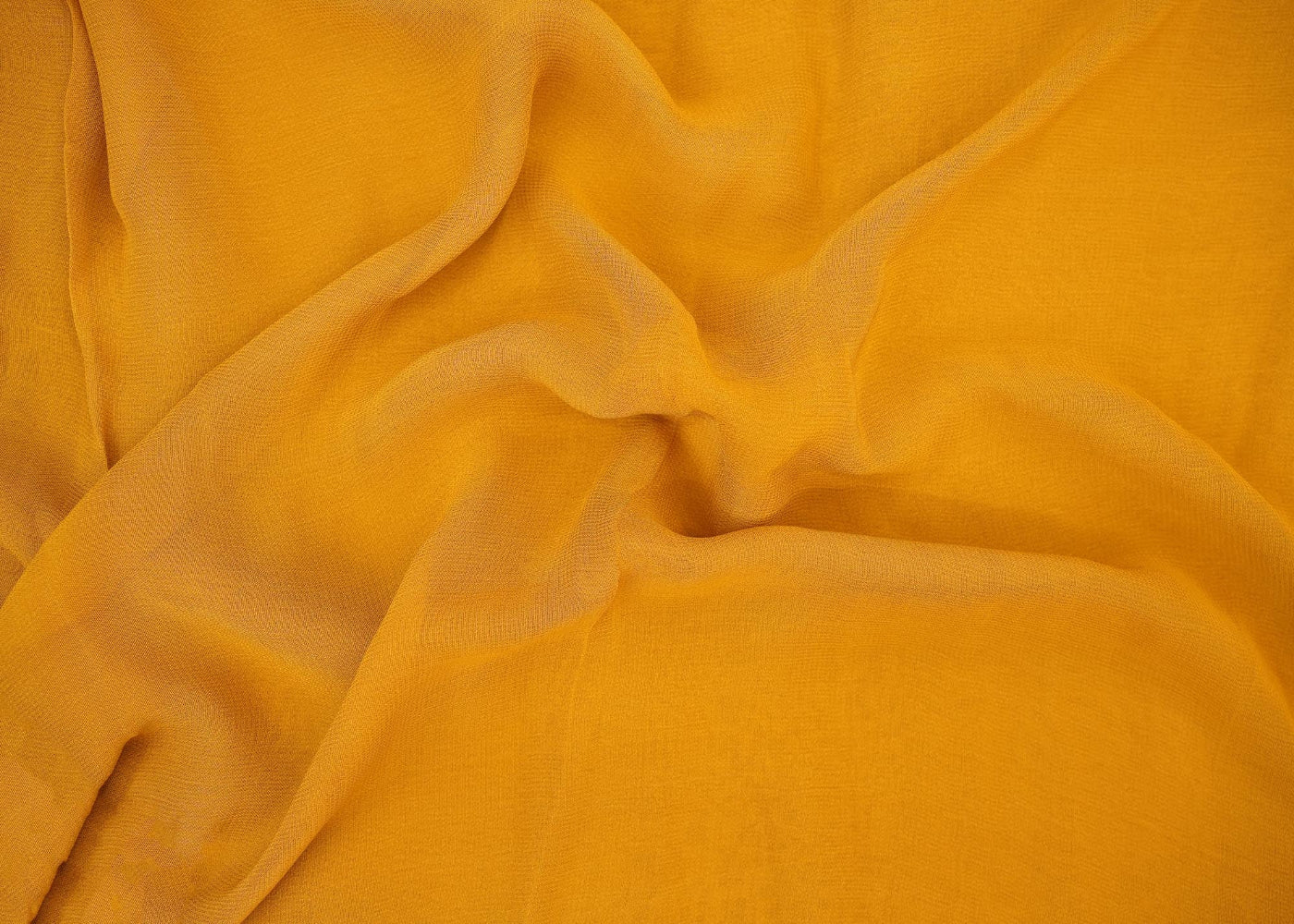 Mustard plain georgette fabric