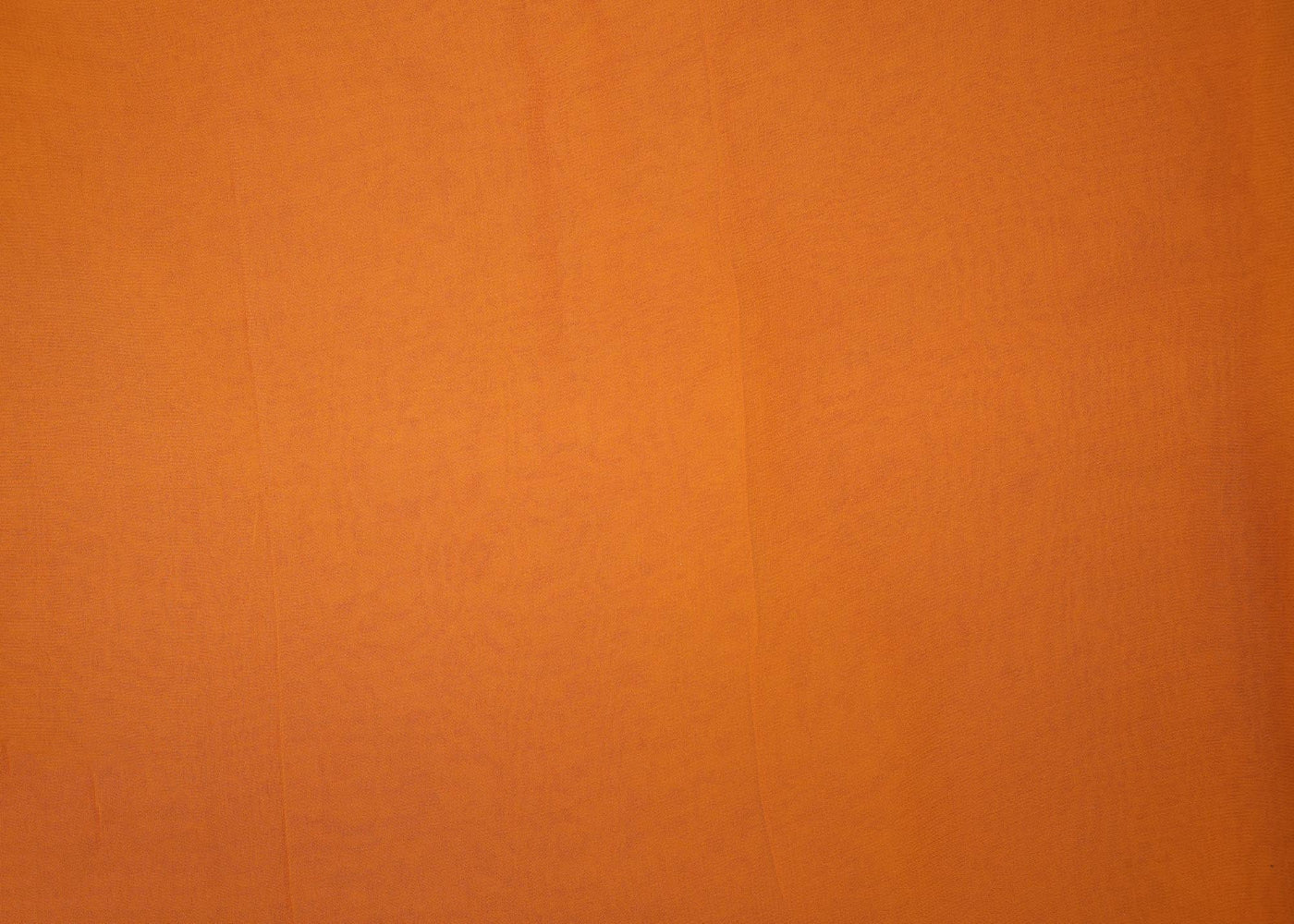 Orange plain georgette fabric