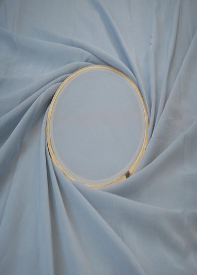 Light grey plain georgette fabric 9293(58)