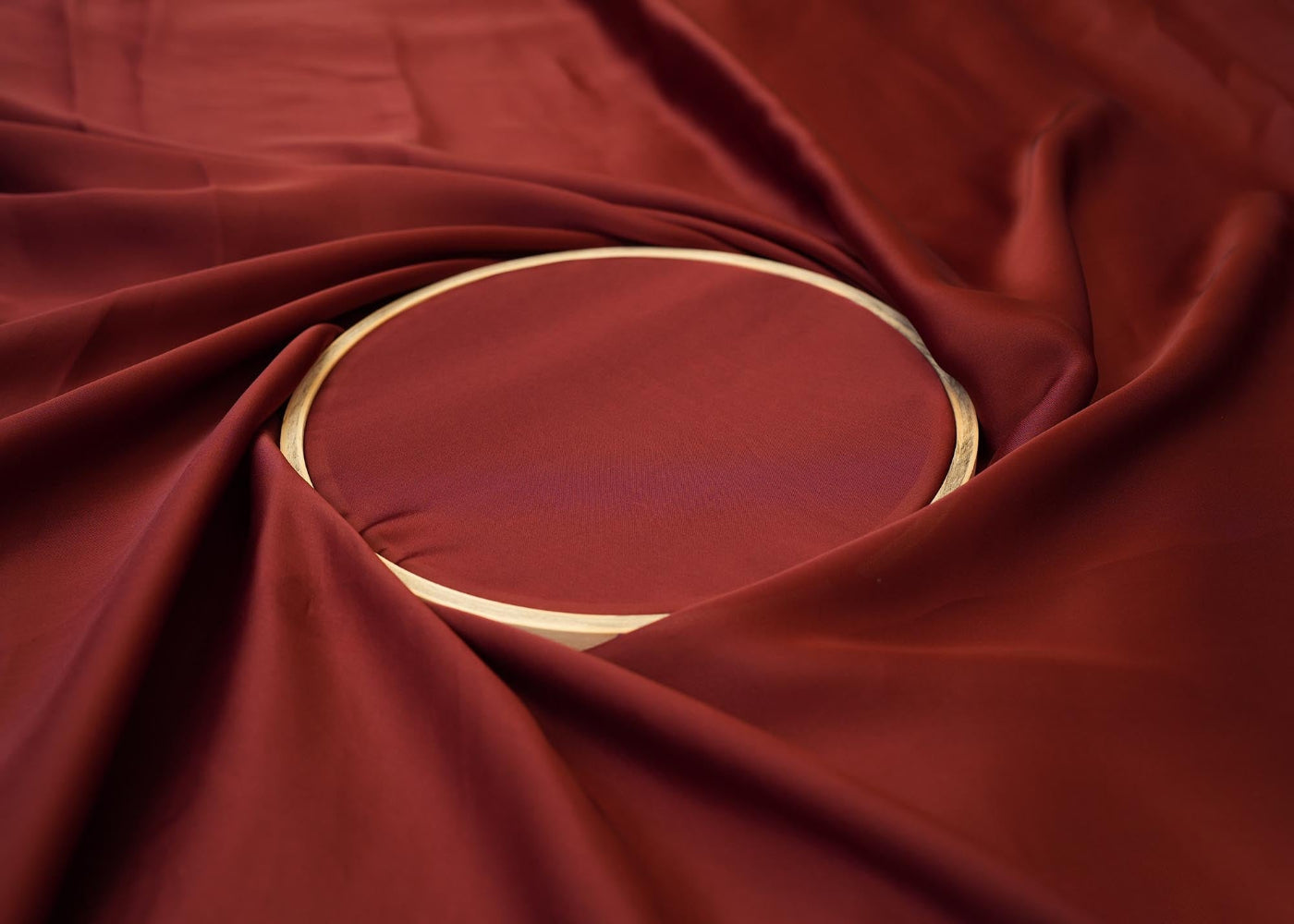 Brown coloured georgette satin