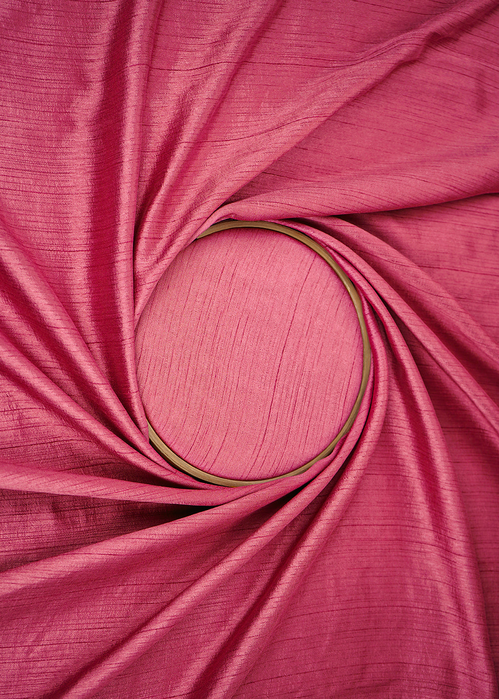 Coral Pink Colored Nysa Silk Fabric 9295(101)