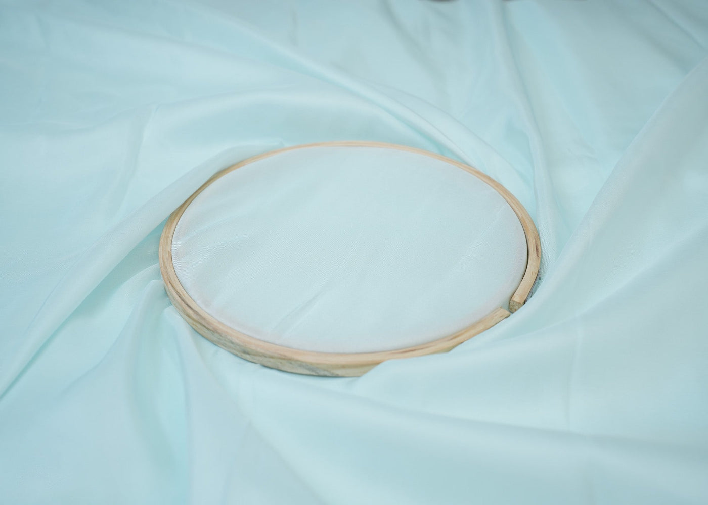 Soft blue coloured upada silk fabric - Paras Gallery Fabrics