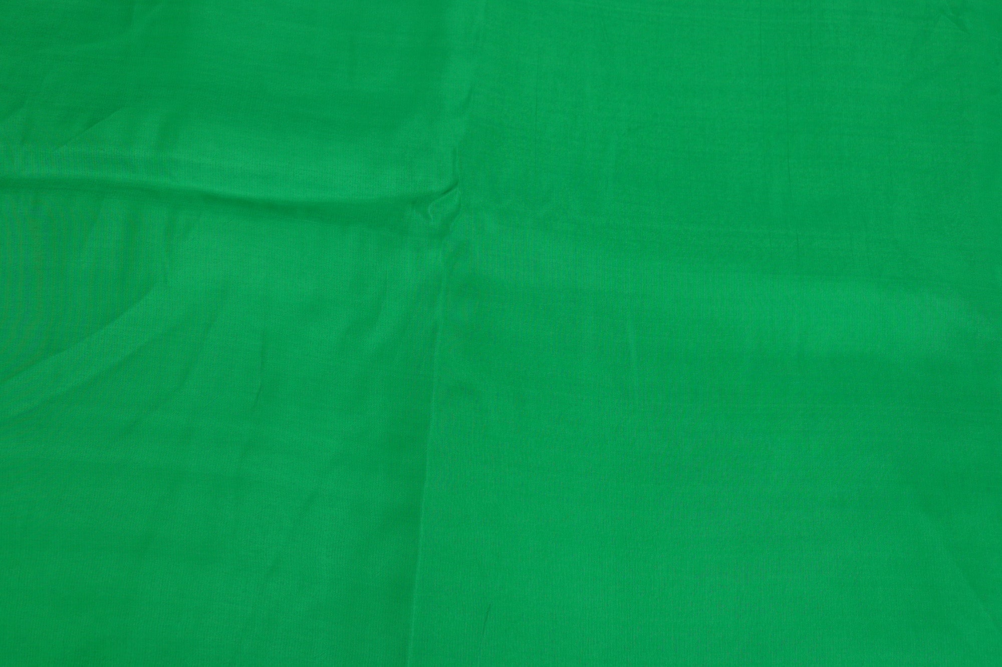 Green coloured upada silk fabric