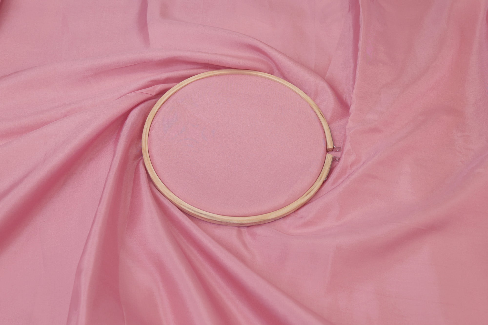 Pink coloured upada silk fabric - Paras Gallery Fabrics