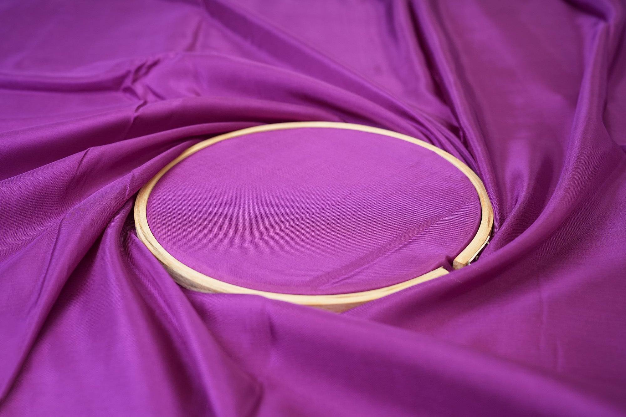 Dark purple coloured upada silk fabric - Paras Gallery Fabrics