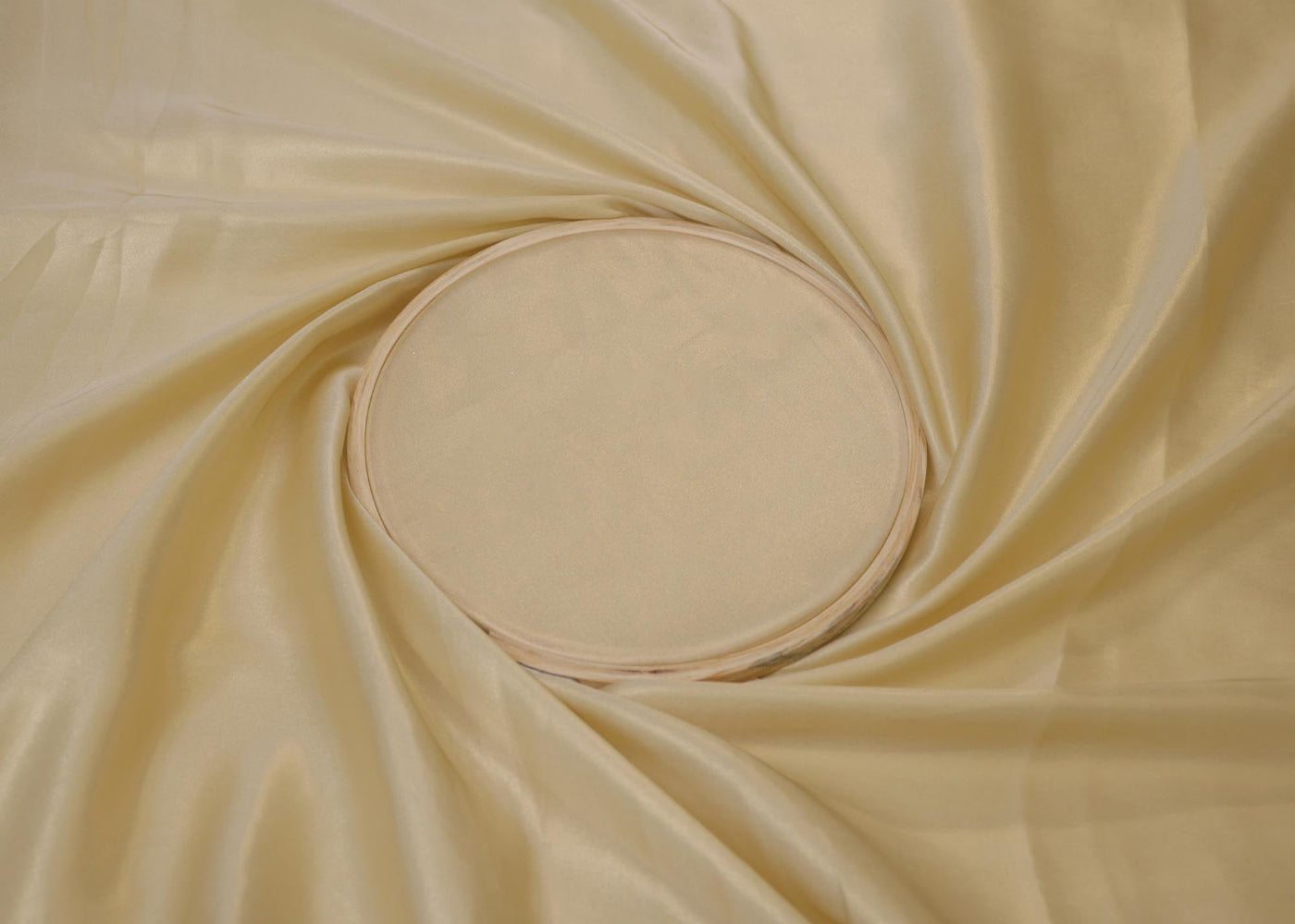 Yellow haze coloured shimmer georgette - Paras Gallery Fabrics