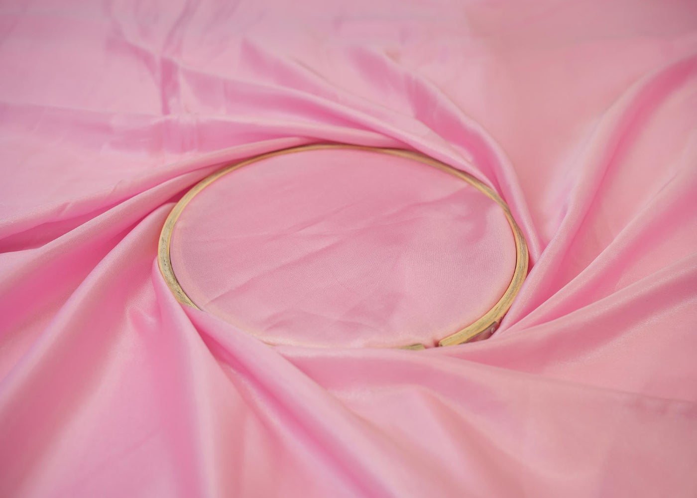 Flamingo pink coloured shimmer georgette - Paras Gallery Fabrics