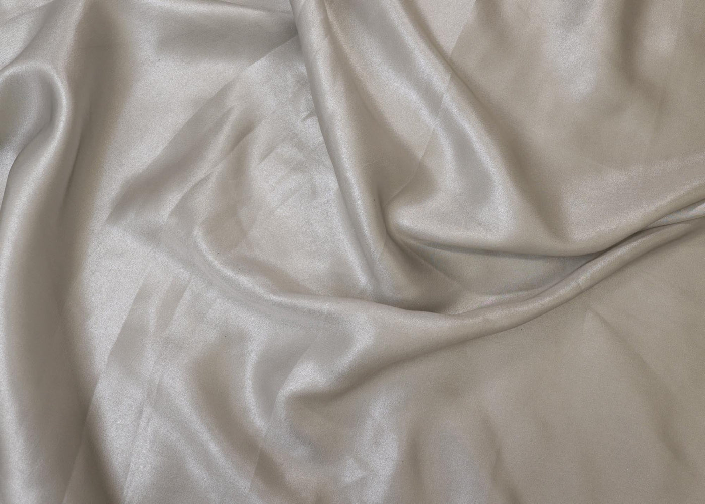 Metallic grey coloured shimmer georgette