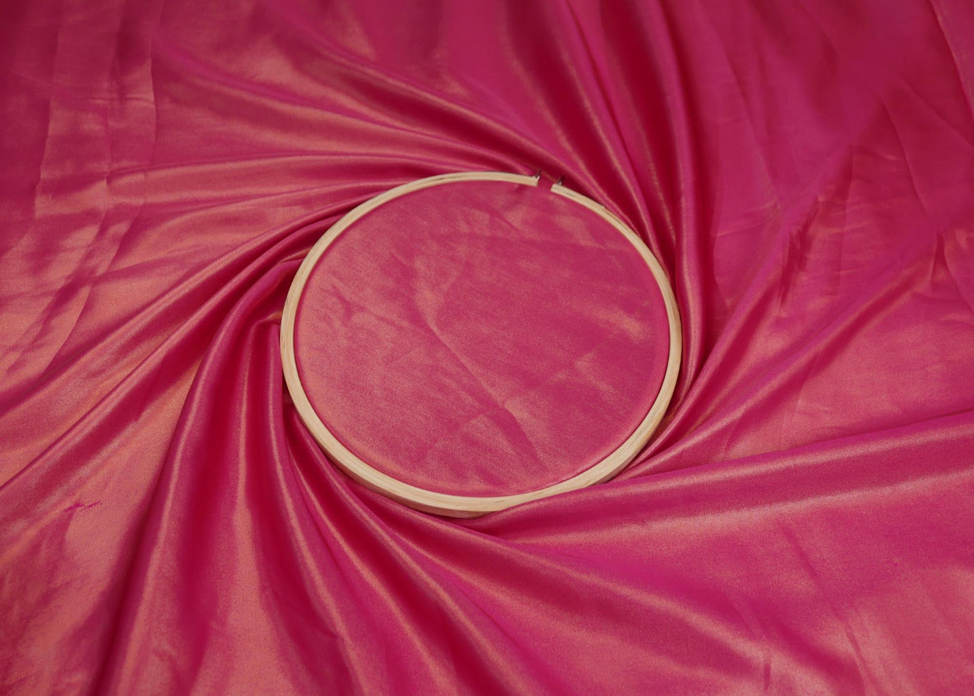 Magenta pink coloured shimmer georgette - Paras Gallery Fabrics