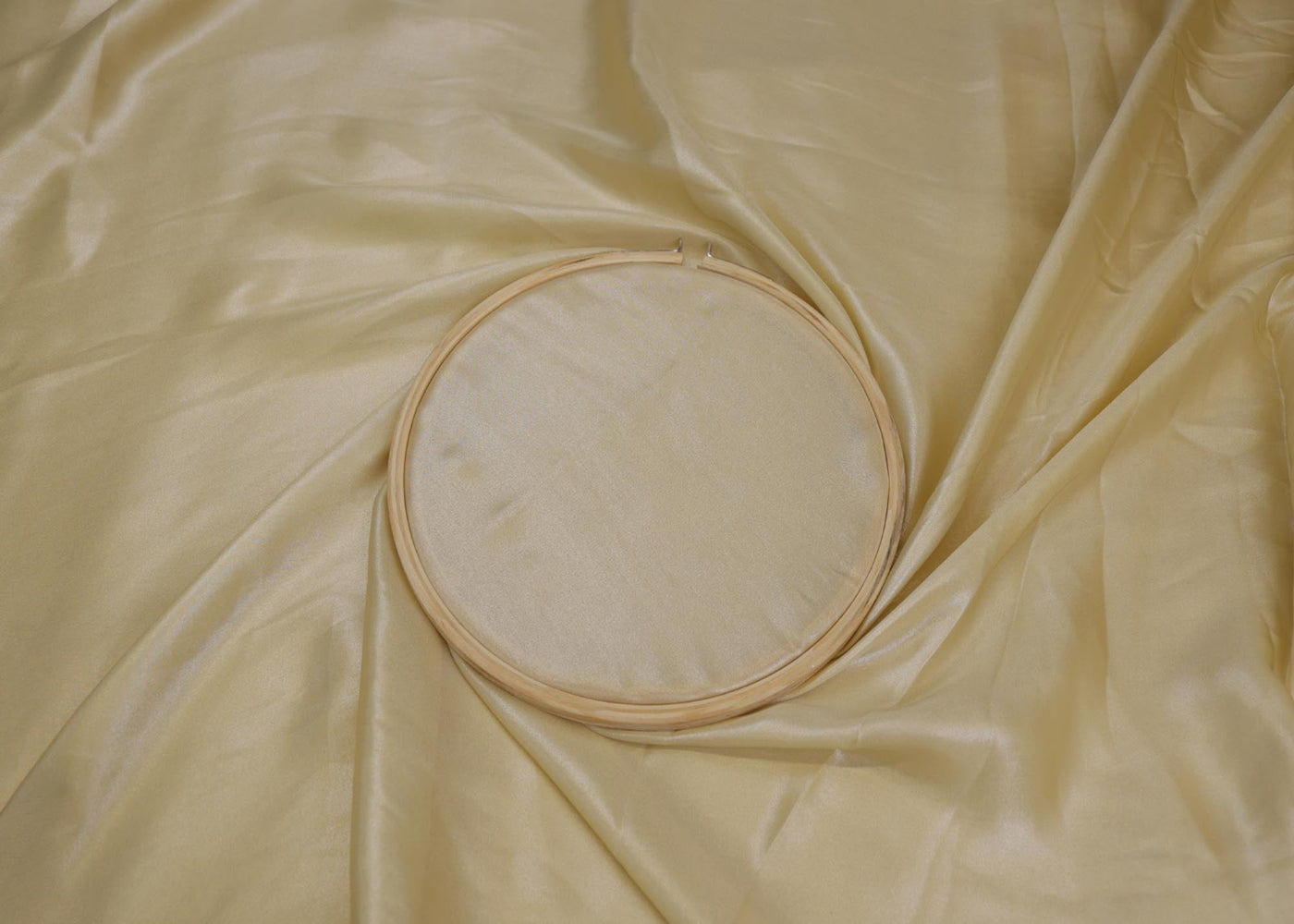 Blonde yellow coloured shimmer georgette - Paras Gallery Fabrics