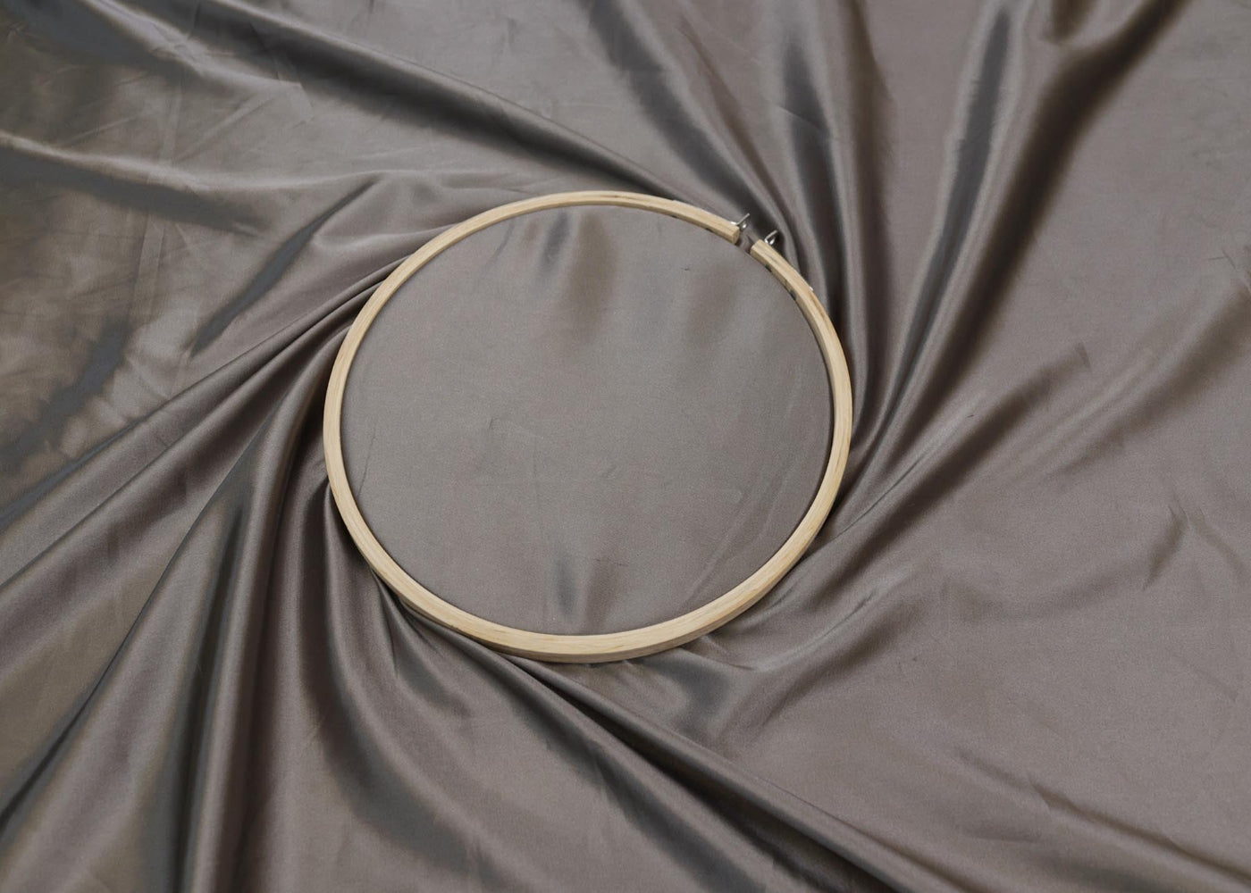 Metallic grey colored royal satin - Paras Gallery Fabrics