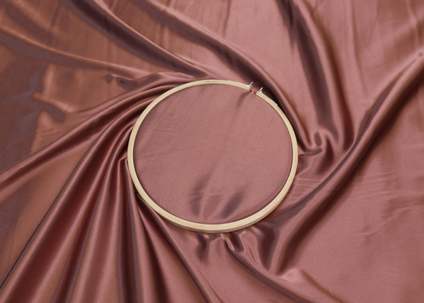 Dark mauve colored royal satin - Paras Gallery Fabrics