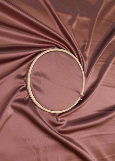 Dark Mauve Colored Royal Satin Fabric 9517(23)