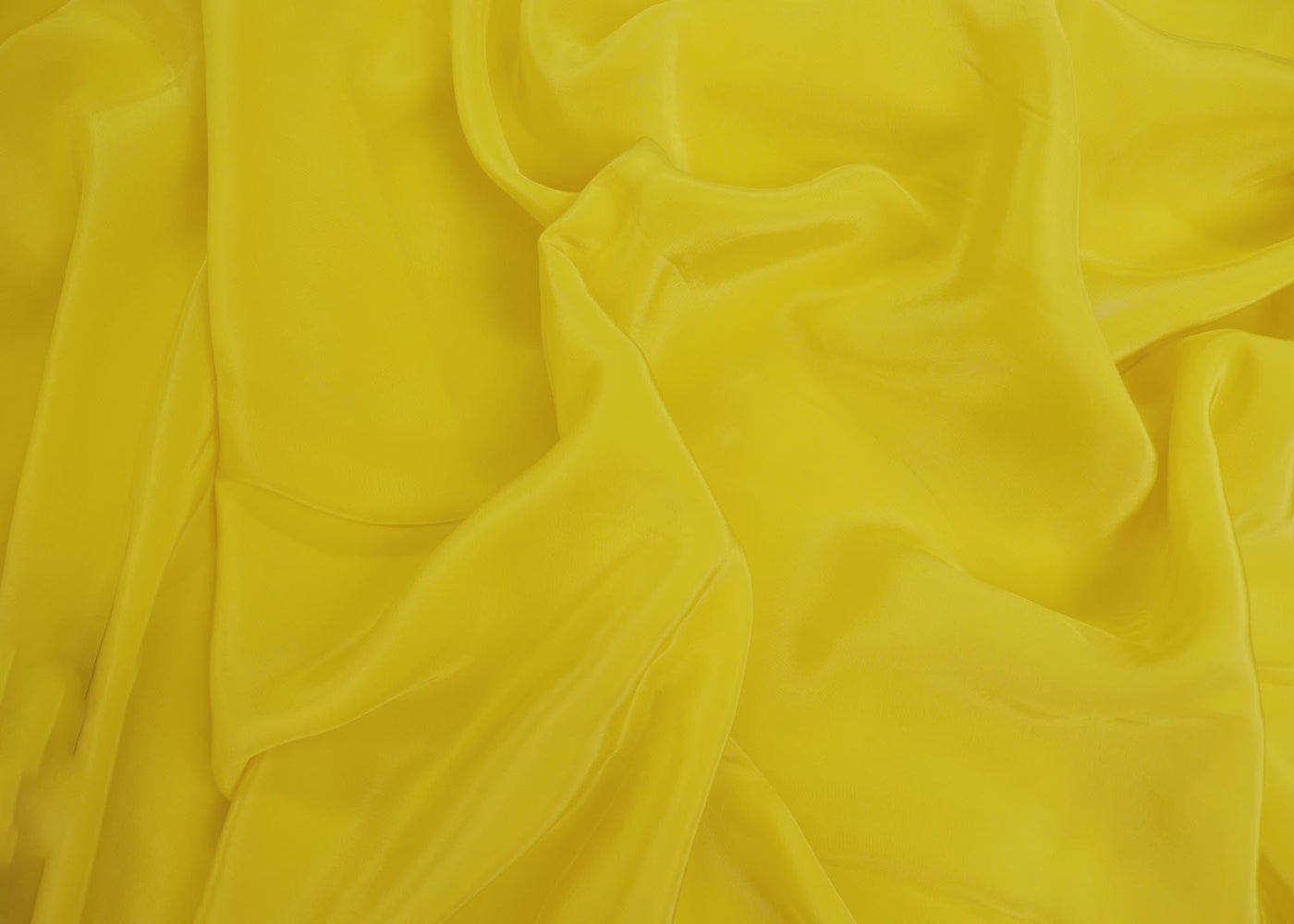 Bright Yellow crepe fabric