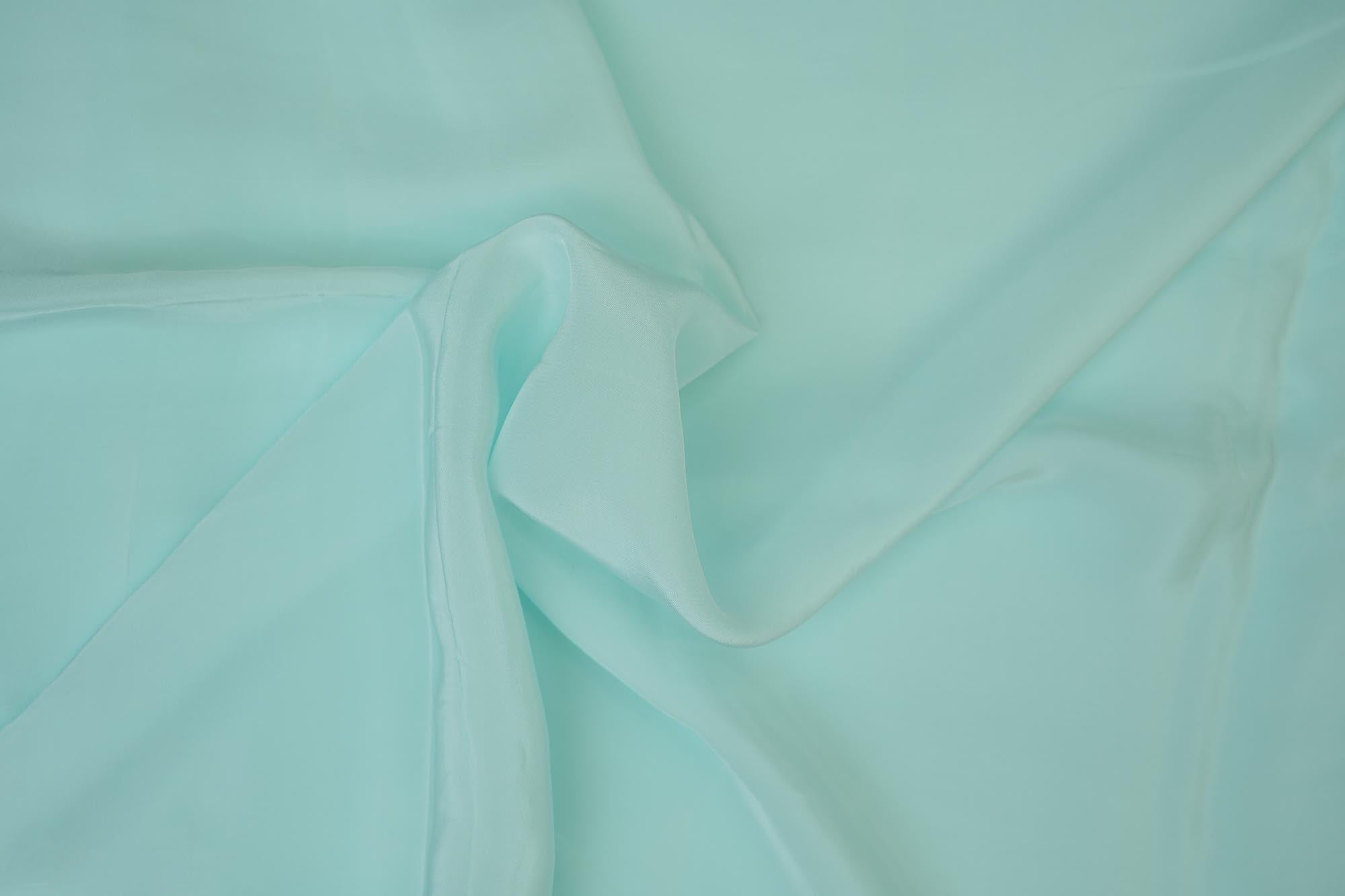 Cyan crepe fabric
