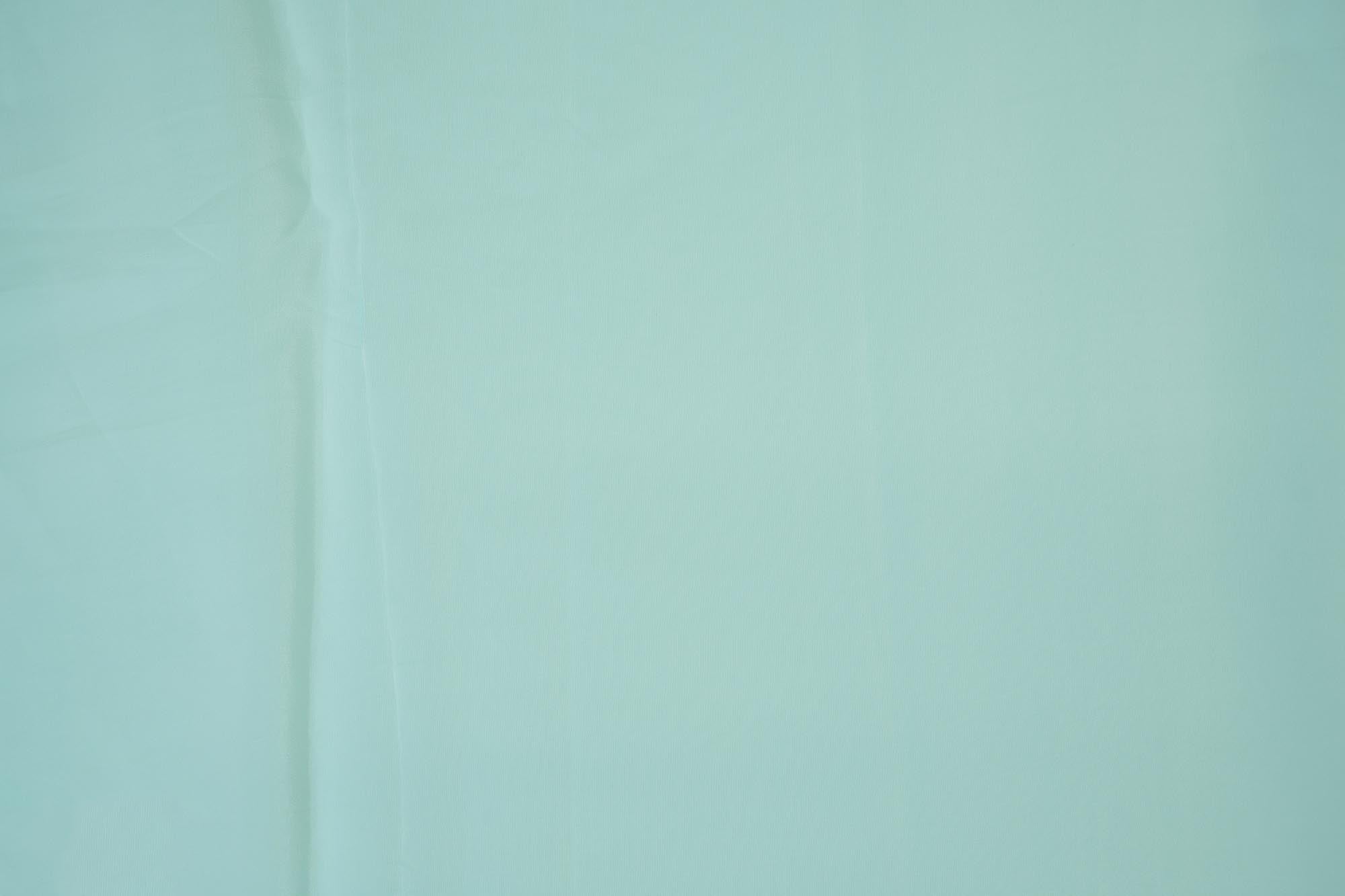 Cyan crepe fabric
