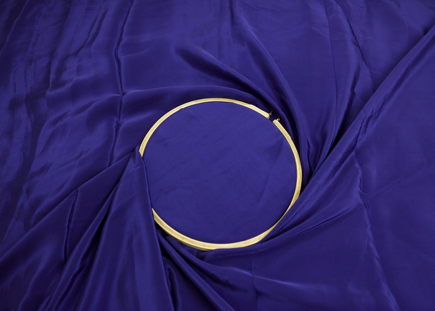 Royal Blue crepe fabric