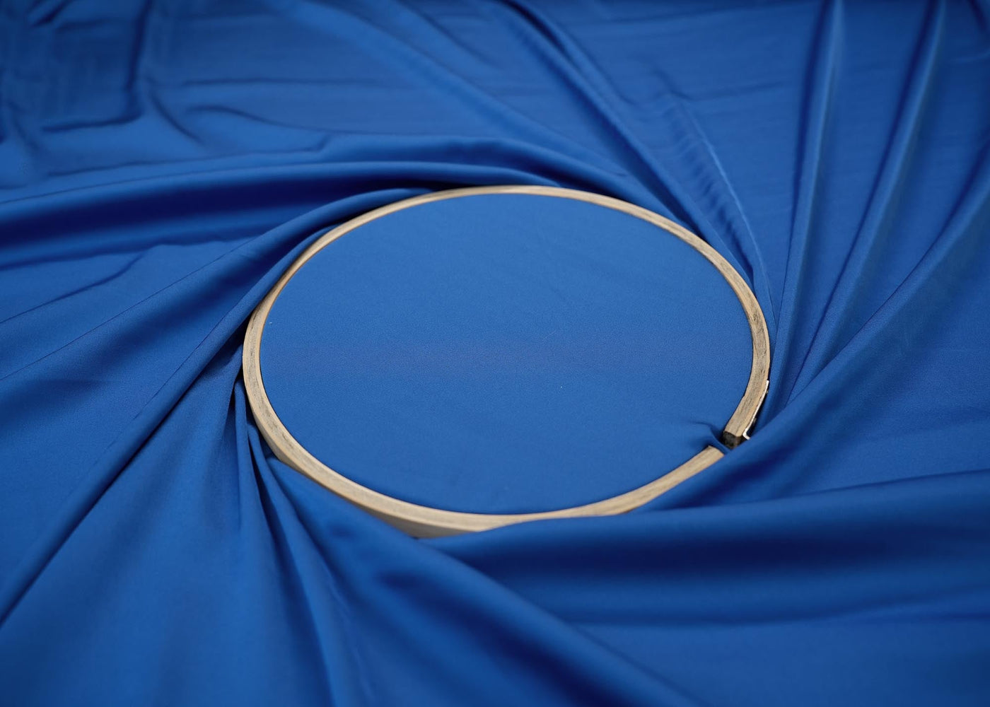 Sapphire colored armani satin - Paras Gallery Fabrics