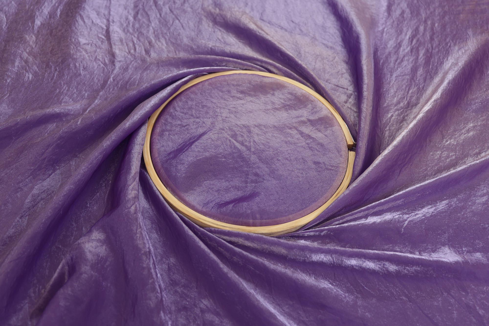 Purple coloured diamond tissue fabric
