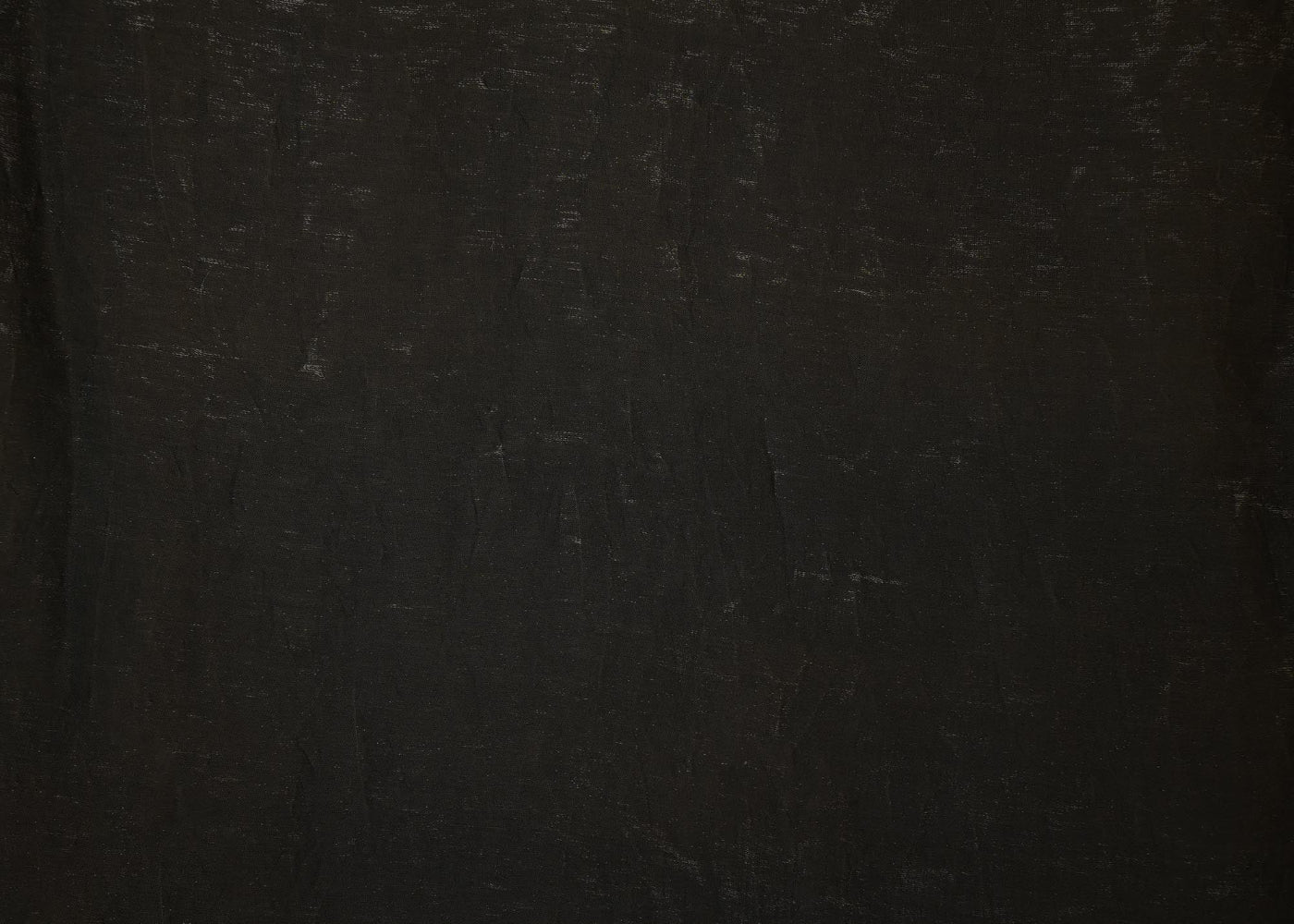 Jet black coloured diamond tissue fabric