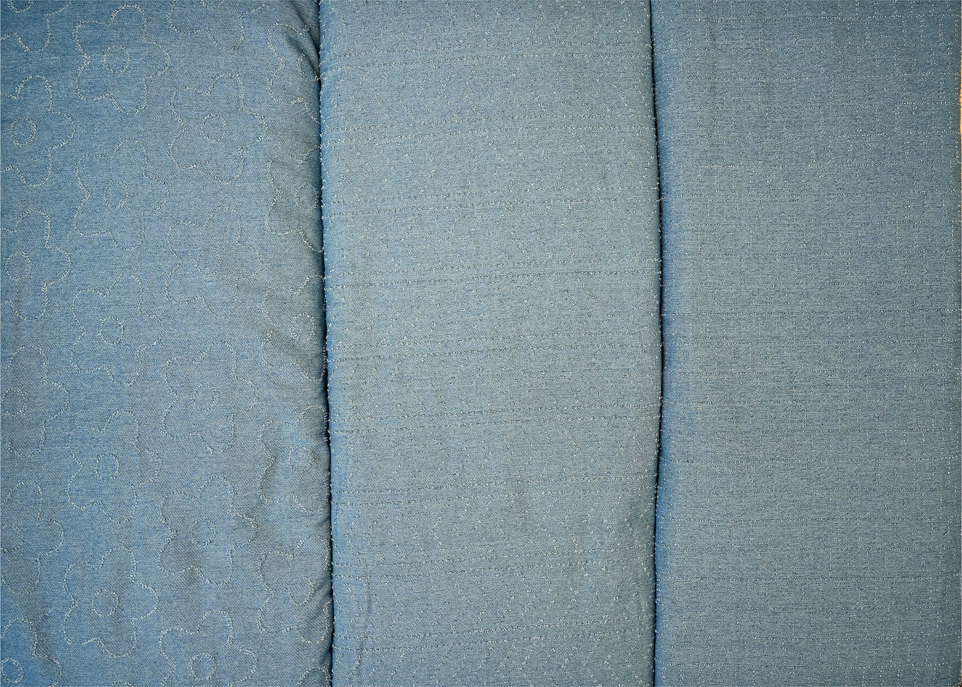 Sky Blue Denim with Stylish Geometric Dobby Detailing